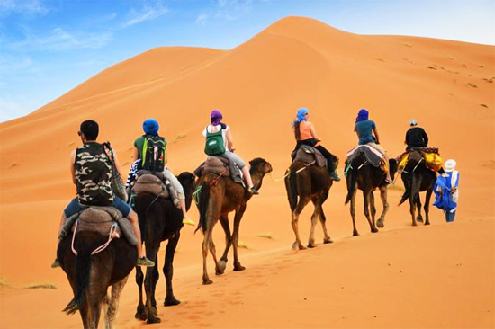 camel trek merzouga